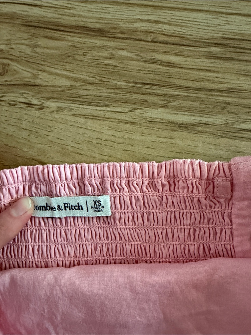 Pink Strapless Ruffled Crop Top - Picture 2 of 3